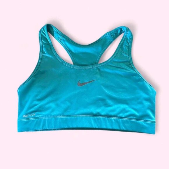 Turquoise Nike Sports Bra - Picture 1 of 3